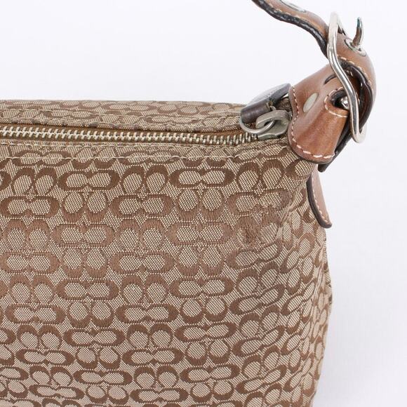 Coach Vintage Y2K Demi Baguette Signature Monogram Shoulder Bag - Picture 9 of 9